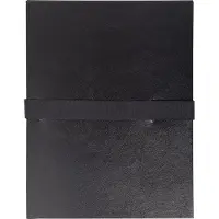 Exacompta Mappen met uitrekbare rug 2641E Zwart Balacron 24 x 32 cm 10 Stuks