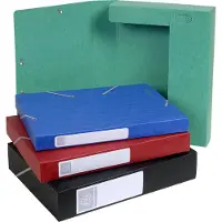 Exacompta 10x Cartobox Archiefdoos Rug 40mm - A4 (vlak geleverd) - Geassorteerd - 14000H
