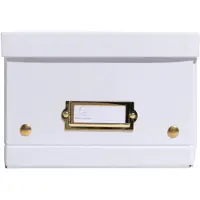 Exacompta 5x Opbergdoos in karton 20x26x15cm Neo Deco, vlak geleverd - Wit - 62258E