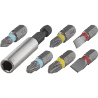 Wolfcraft Bit-set | Sleuf/kruiskop | PH/PZ | 7-delig | 1 set - 2446000