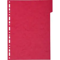 Exacompta 50x Tabbladen gerecycleerd karton 220g - 5tabs - A4 maxi - Geassorteerd - 2105E