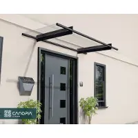 Palram - Canopia Palram | - Veranda- En Deurluifel Nancy - Helder - Donkergrijs - 94x205cm