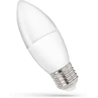 Spectrum LED Kaarslamp C35 E27 Helder - 8W 710lm 6000K - Koudwit - Vervangt 55W