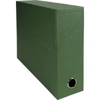 Exacompta 5x Transportdoos Rug 90mm - canvas papier - Groen - 89523E