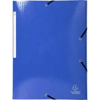 Exacompta 25x IDERAMA Elastomap 3 kleppen Maxi Capacity 425gm2 A4 - Donkerblauw - 55832E