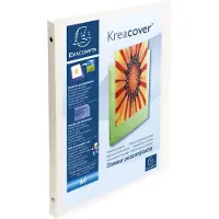 Exacompta 20x Kreacover Ringband opaak PP 5/10de - 4 ringen van 15mm - A4 - Wit - 51189E