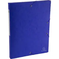 Exacompta Nature Future A4 Documentenbox, 330 x 250 x 25 mm, Karton, 600 g/m², Blauw