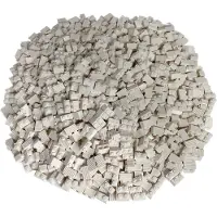 LEGO 1x2 ribbelstenen. Ribbelstenen, wit - 2877. Nieuw! Aantal: 500x