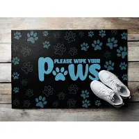 Coloray Buiten Deurmat - Blauw Outdoor Mat - Veeg je poten af Weerbestendige Entreemat - Hal Aankleding - Voordeurmat Herfst - Duurzame Droogloopmat Voor Buitengebruik - 60x40 cm