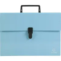 Exacompta 4x Sorteerkoffer met handvat 18 vakken Aquarel - Pastelblauw - 56762E