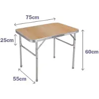 Marbueno Summer 10013m 75x55x25 Cm Folding Table Bruin