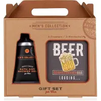 Accentra leuk geschenk mannen - beer - bierviltje - douche gel - grappig - kerst - berk ceder