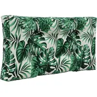vidaXL Buitenbankkussen Polyester Bladpatroon 80 x 80 x 8 cm
