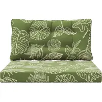 vidaXL Buitenbankkussen Polyester Blad Design 80 x 68,5 x 8 cm