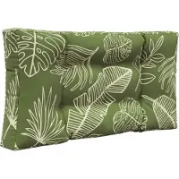 vidaXL Buitenbankkussen Polyester Blad Design 80 x 80 x 8 cm