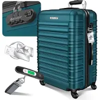 Kesser Reiskoffer 84L Koffer - Trolley op wieltjes met Cijferslot, bagageweger en bagagelabel