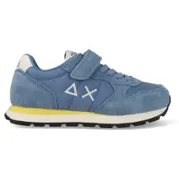 Sun68 Jongens Sneakers Boys Tom Solid - Blauw - Maat 30