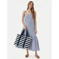 Emporio Armani Dames Zomer handtas blauw, wit (OSFA), Casual, Katoen 7W001199_AF22281
