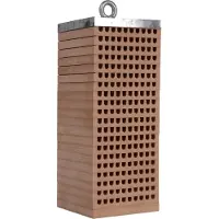 UNUS Insectenhotel van hout bijenhotel met 200 gaten met ophanging en zinken dak 40x16x16 cm - weerbestendig insectenhuis voor bijen, lieveheersbeestjes & nuttige Insecten – om op te hangen