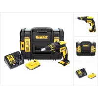 DeWalt Boormachine + slagboor, DCF 620 D1 Accu Droogbouwschroevendraaier 18 V 30 Nm Borstelloos + 1x Accu 2.0 Ah + Lader + TSTAK (Oplaadbare batterij)