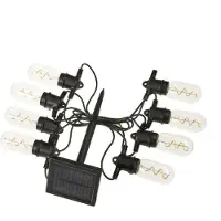 SMART GARDEN LED lichtketting op zonne-energie Vintage 365, 8-lamps, glas, IP44 365, helder / transparant, Glas