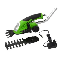 John Draadloze grasschaar met 2 messen en ergonomische greep - 120 mm - Inclusief oplader en steel