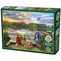 Cobble Hill legpuzzel Lakeshore 1000 stukjes - Random Cut puzzel.