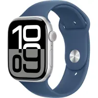 Apple Watch Series 10 46mm Zilver Sportband M/L