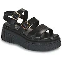 Clarks Sandaal Women Evamar Strap Black Leather-Schoenmaat 36