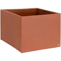 UNUS Plantenbak Bloembak Bloempot vierkant 80x80x80 cm roestlook