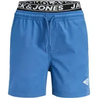Jack & Jones Junior Zwemshorts 'JPSTMAUI' blauw / zwart / wit