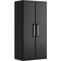Keter Detroit XL - Opbergkast - 4 planken - zwart