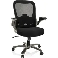 Hjh OFFICE Zware stoel / Bureaustoel INSTRUCTOR T I Titan XXL Netstof / Stof zwart