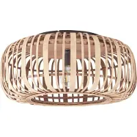 Brilliant Woodrow - Plafondlamp - E27 max 1x40W - Bruin