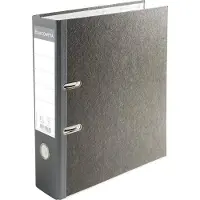 Exacompta 10x Ordner met hefboom in grijs gemarmerd karton rug 70mm - met perforator - A4 - Grijs-Grijze rug - 52070E