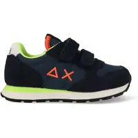 Sun68 Jongens Sneakers Boys Tom Fluo - Blauw - Maat 25
