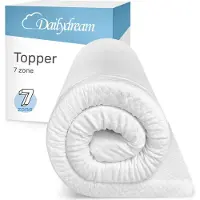 Dailydream Matrastopper 140x200 cm – Koudschuim – 7 zones – Stevig ligcomfort – 6 cm – Topper
