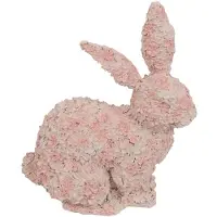 Countryfield haas knuffel roze 11cm decoratief speelgoed.