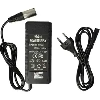 VHBW E-Bike / Pedelec accu oplader 42V / 2,2A / 100W met 3-pins XLR connector voor 36V accu's