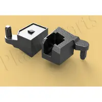 Plastik-parts Scharnieronderdeel voor Keter WLHL WLHR Store-It-Out MAX / Store-It-Out ULTRA