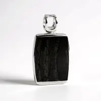 Cavill - Zilveren hanger - 925 Sterling zilver - 2,25 ct antieke cabochon Veeneik - duurzaam, handgemaakt en elegant - 26x13 mm
