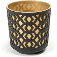 HowHomely Etnic - Bloempot - Cezarno-Goude - 14x15cm