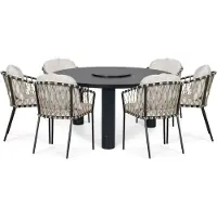 Lifestyle Garden Furniture Lifestyle Morano/Arancia 150 cm dining tuinset 7-delig