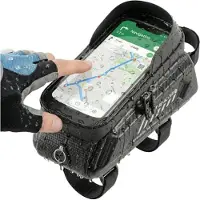 BE-ACTIVE.PL Waterdichte fietsframetas met telefoonhouder (tot 7,2")