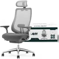 COLAMY Atlas Bureaustoel – Ergonomische Bureaustoel met 4D-Armleuningen – Verstelbare Zitting – Donkergrijs