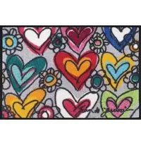 Kleen-Tex Wash+Dry Design Wasbare Deurmat - With Love - 40 x 60cm