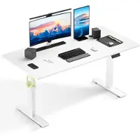 HOMAVO Bureau 60x110 cm, verstelbaar in hoogte. Elektrisch, met geheugenfunctie en anti-botsingsbescherming, draagvermogen 70 kg