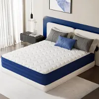 HOMAVO Matras, 90x190 cm, 22 cm hoog, 7-zone pocketvering, stevigheid H3, uitgebalanceerde stevigheid, orthopedisch, anti-allergeen, gecertificeerd volgens