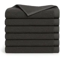 Ten Cate Handdoekenset - Handdoeken - Baddoeken - 60x110 cm - 6 stuks - 100% Katoen - Antraciet