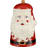 House of Seasons Celebration Voorraadpot - L16 x B16 x H26 cm - Steengoed - Rood